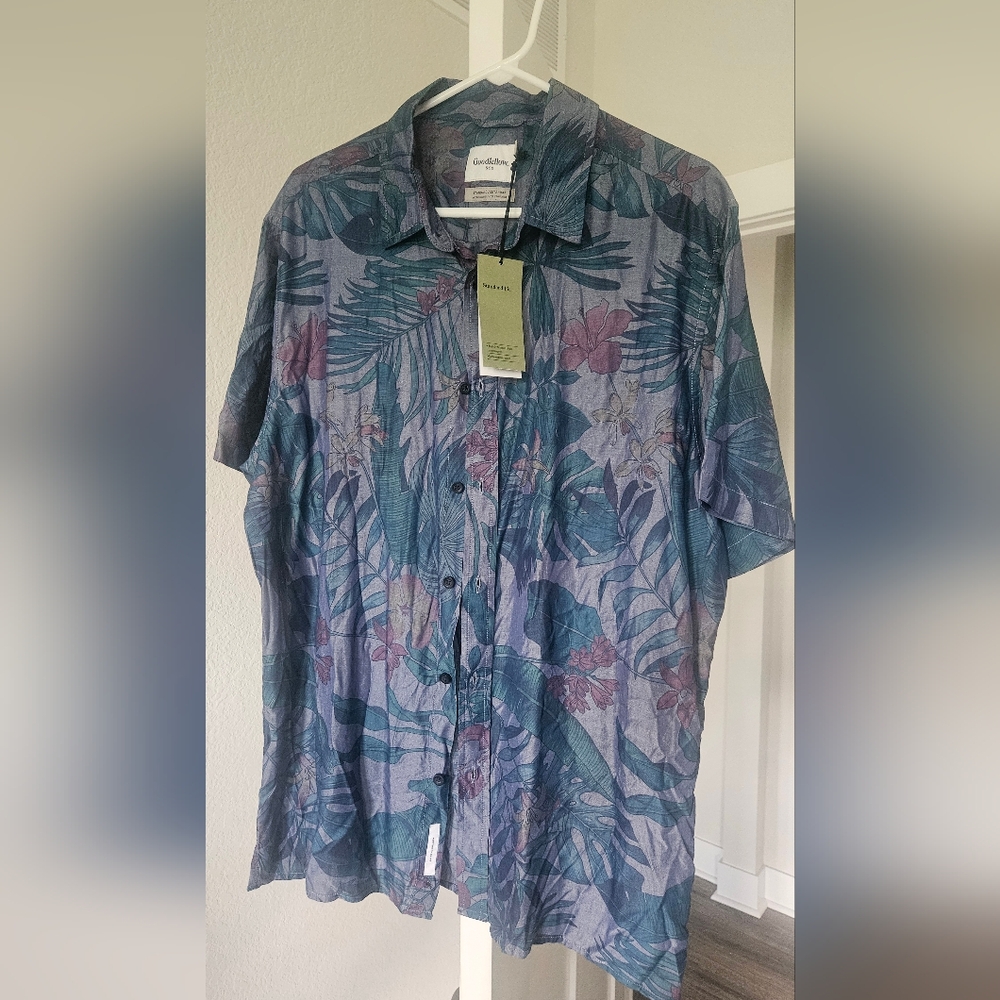 NWT Goodfellow &Co Hawaiian Shirt